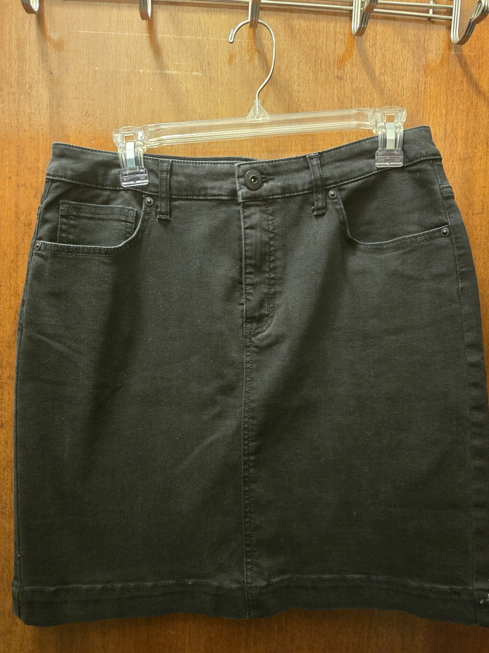 Style & Co. Black Denim Pencil Skirt